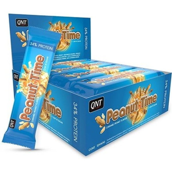 Qnt Nutrition Peanut Time Bars 12 Bars X 60 Gr