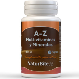 Naturbite A-z Multivitaminas Y Minerales 60 Tabs