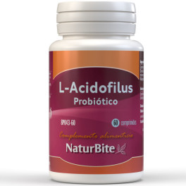 Naturbite L-acidophilus 500 Millones Ufc 60 Tabs