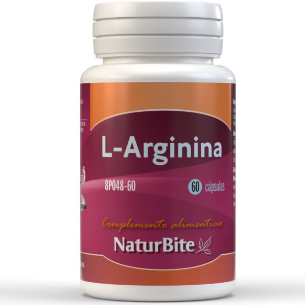 Naturbite L-arginina 500 Mg 60 Caps