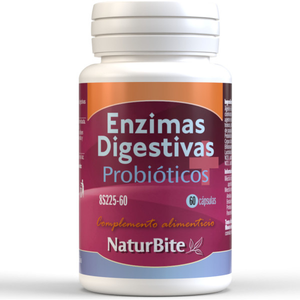 Naturbite Enzimas Digestivas Y Probióticos 60 Cápsulas