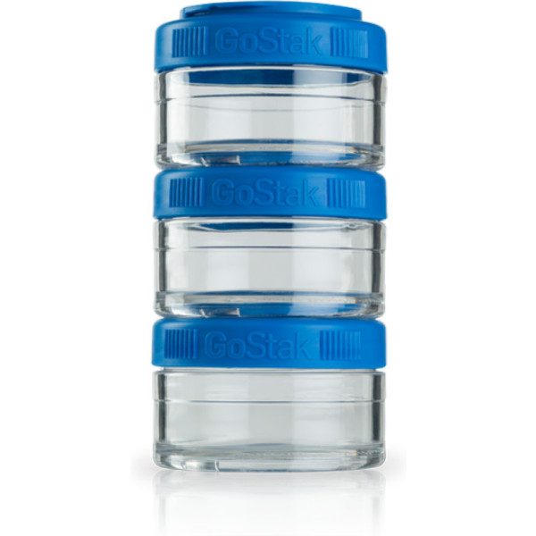 Blender Bottle Botes Go Stak 3 X 60 Ml Azul