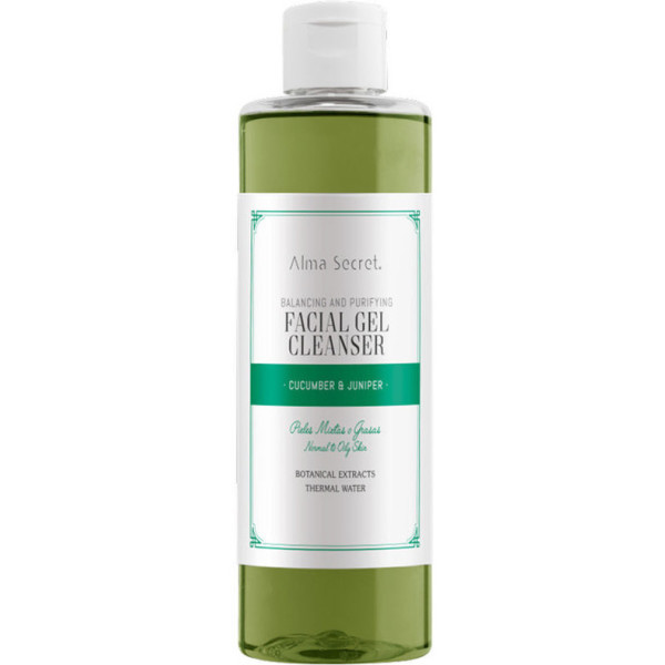 Alma Secret Facial Gel Cleanser Evenwichtige en zuiverende komkommer en jeneverbes 200 ml