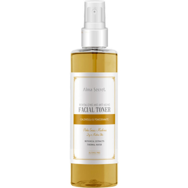 Alma Secret Tonifiant Visage Revitalisant Et Anti-Âge Au Calendula Et À La Grenade 200 Ml