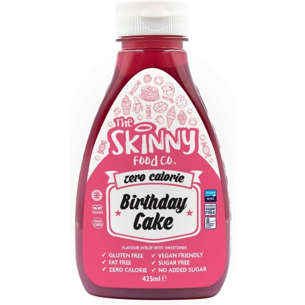 Gâteau d'anniversaire au sirop de nourriture maigre 425 ml