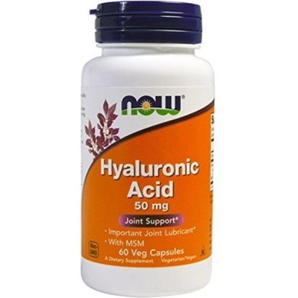 Maintenant Acide Hyaluronique 50 Mg + Msm 60 Caps