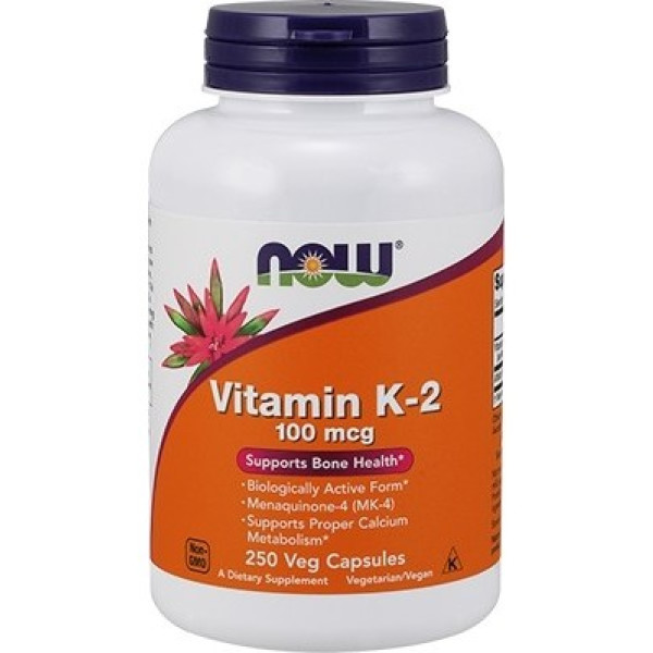 Now Vitamin K-2 100 Mcg 250 Caps