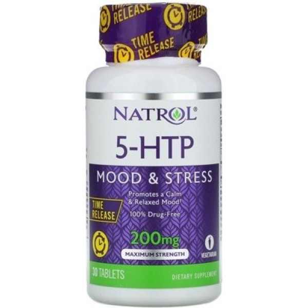 Natrol 5-htp 200 mg Rilascio a tempo 30 schede