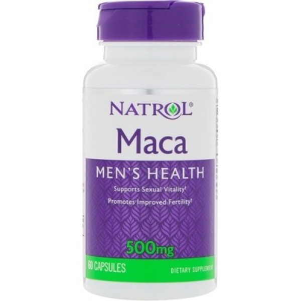 Natrol Maca Extrait 500 Mg 60 Caps