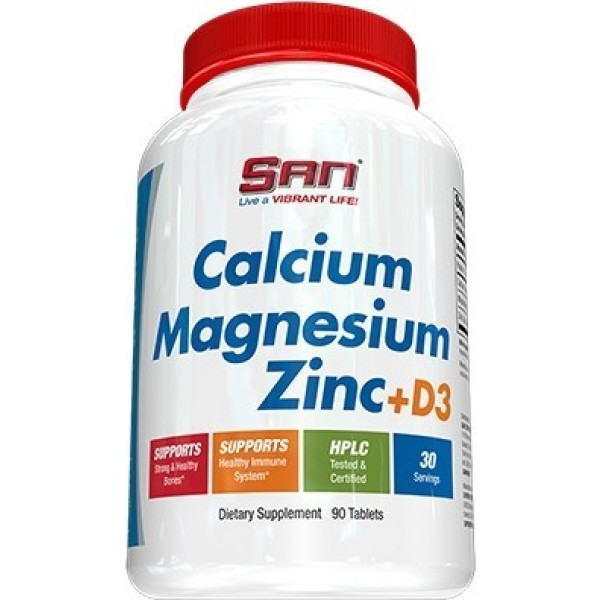 San Calcium / Magnésium / Zinc + D3 90 Comprimés