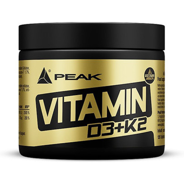 Peak Vitamin D3+k2 120 Caps