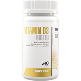 Maxler Vitamine D3 600iu 240 Gélules