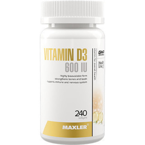 Maxler Vitamina D3 600iu 240 capsule