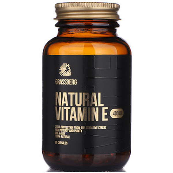 Grassberg Natuurlijke Vitamine E 400iu 60 Caps