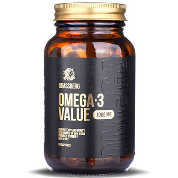 Grassberg Omega-3 Value 1000 mg 60 cápsulas