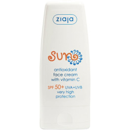 Ziaja Sun Crème Visage Antioxydante Spf50+ Avec Vitamine C 50 Ml Femme