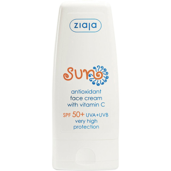 Ziaja Sun Crema Viso Antiossidante Spf50+ Con Vitamina C 50 Ml Donna