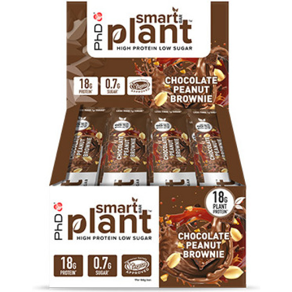 Phd Barritas Nutrition Smart Plant Protein (paquete De 12) - Varios Sabores