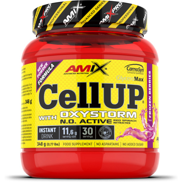 Amix CellUP Oxystorm Powder 348 gr / Pre-Workout / Helps to Improve Resistance - Delays Muscle Fatigue / Perfect for Athletes who seek to Improve their Physical Performance