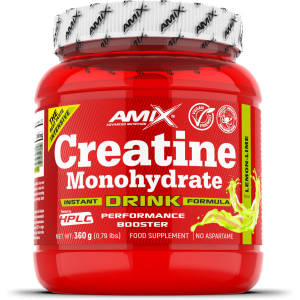 Amix Créatine Monohydrate Poudre Boisson 360 gr / Améliore les Performances Sportives - Augmente la Masse Musculaire / Parfait pour les Athlètes