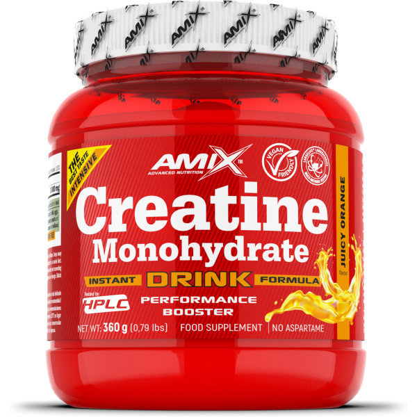 Amix Creatina Monoidrato Bevanda in Polvere 360 gr / Migliora le Prestazioni Sportive - Aumenta la Massa Muscolare / Perfetto per gli Atleti