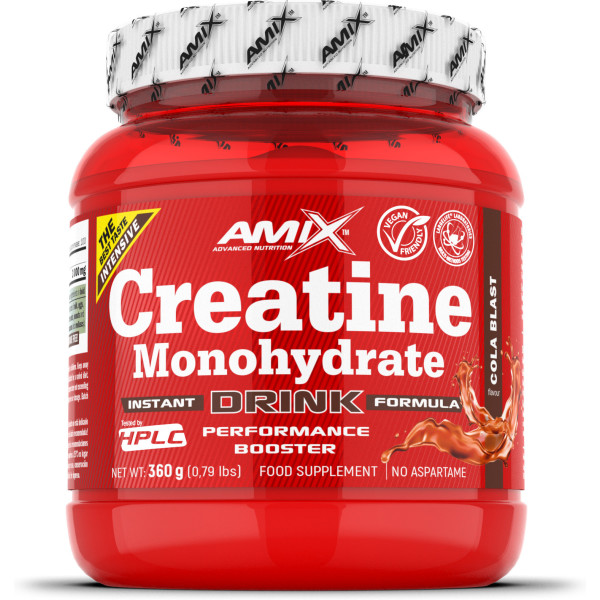Amix Créatine Monohydrate Poudre Boisson 360 gr / Améliore les Performances Sportives - Augmente la Masse Musculaire / Parfait pour les Athlètes