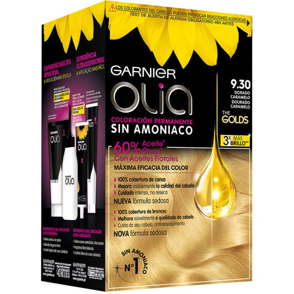 Garnier Olia Coloración Permanente 930-dorado Caramelo 54 Ml