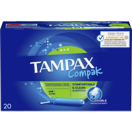 Tampax Compak Tampon Super 20 U