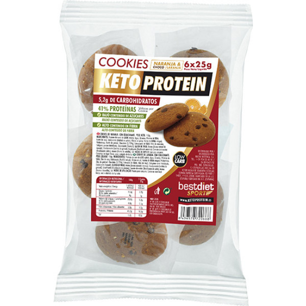 Bestdiet Cookies Proteine Cheto 6 Unità X 25 Gr