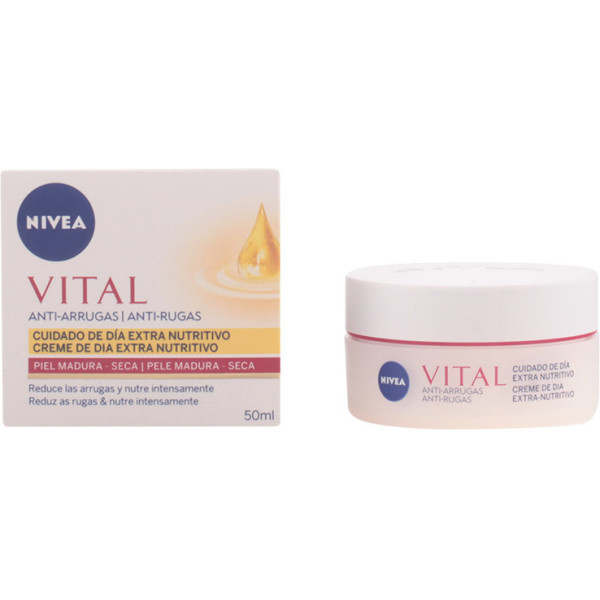 Nivea Vital Argan Crème Anti-rides Peaux Matures Et Sèches 50 Ml Femme