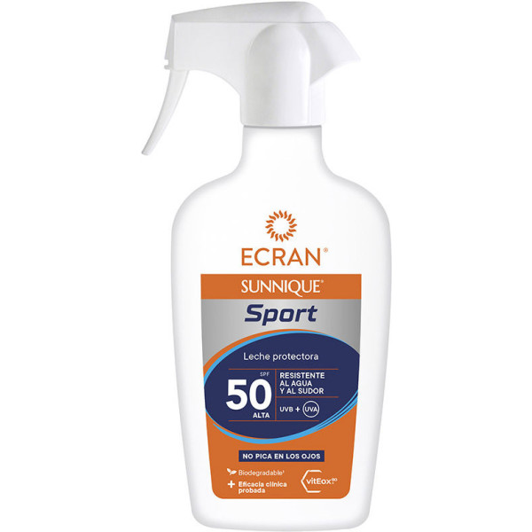 Ecran Sunnique Sport Lait Protect Spf50 Pistolet 270 Ml Unisexe