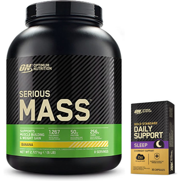 Pack REGALO Optimum Nutrition Proteína On 100% Whey Gold Standard 5 Lbs (2,27 Kg) + Gold Standard Daily Support Sleep 30 Caps