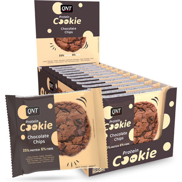 Qnt Nutrition Protein Cookie 12 Galletas X 60 Gr