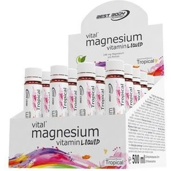 Best Body Nutrition Magnésium Liquid Shots 20 Shots X 25 Ml