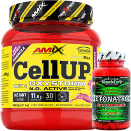 GIFT Pack Amix CellUP Oxystorm Powder 348 gr + Detonatrol Fat Burner 30 caps