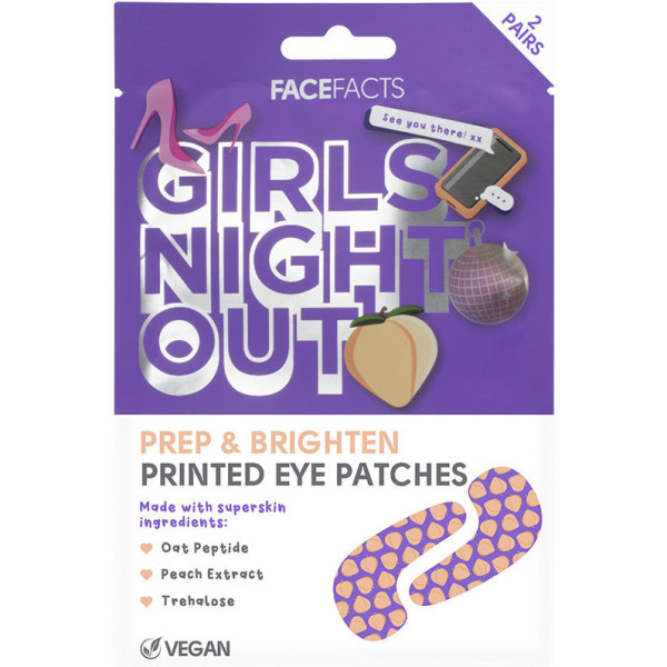 Face Data Girls' Night Patchs pour les yeux imprimés 2 x 6 ml pour femme