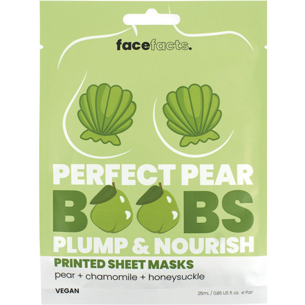 Gezichtsfeiten Perfect Pear Boobs Mollige en gevoede maskers 25 ml voor vrouwen