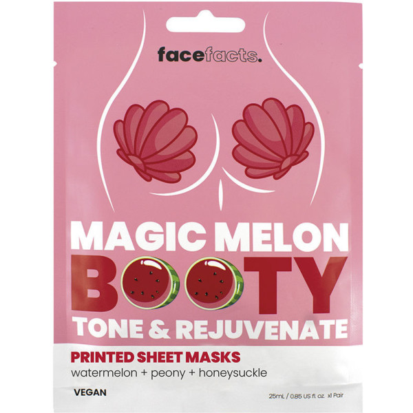Face Facts Magic Melon Booty Tone & Rejuvenate Maskers 25 ml Dames