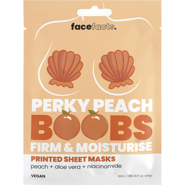 Gezichtsfeiten Vrolijke Peach Boobs Signature en vochtinbrengende maskers 25ml Vrouw