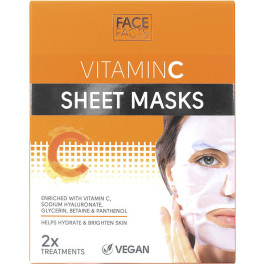 Datos de la cara máscaras de lámina vitamincs 2 x 20 ml de Mujer