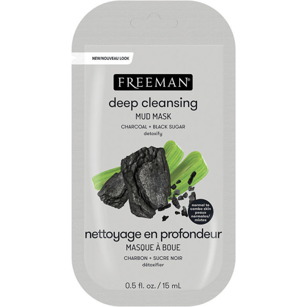 Máscara de lama de limpeza profunda Freeman 15 ml para mulheres