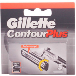 Gillette Contour Plus Cargador 5 Recambios