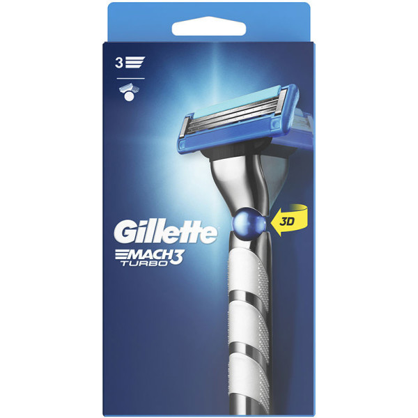 Máquina Gillette Mach 3 Turbo + 1 recarga masculina