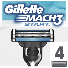 Gillette Mach 3 Start Charger 4 Recargas Homem