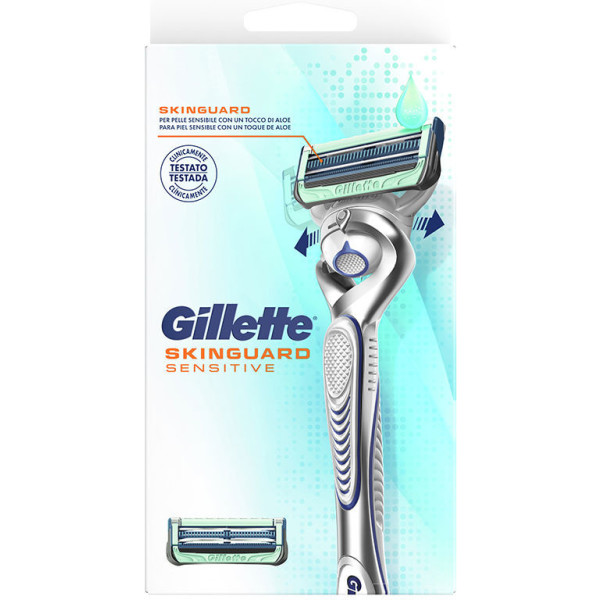 Macchina Gillette Skinguard Sensitive + 2 ricariche da uomo