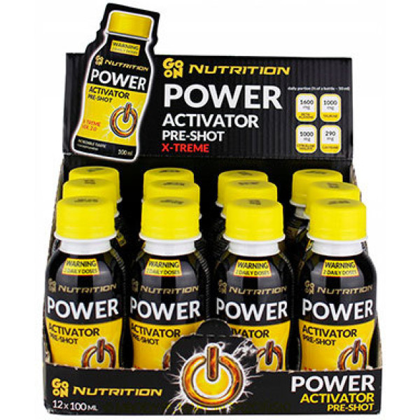 Go On Power Activator Pre-workout Shot 12 Shots X 100 Ml