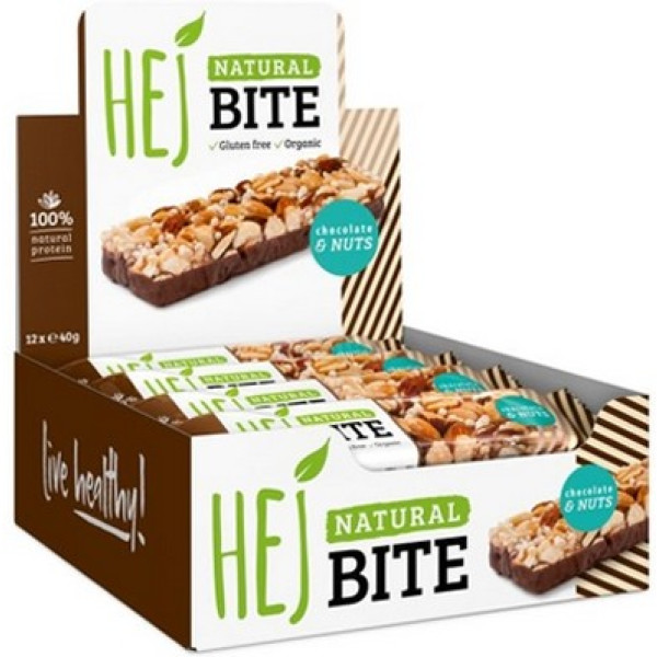 Hej Natural Hej Bite Bio 12 Barres X 40 Gr