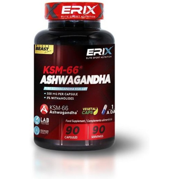 Erix Nutrition Ashwagandha Ksm66 - 90 cápsulas