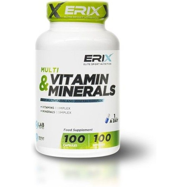Erix Nutrition Vitaminen en mineralen - 100 Capsules