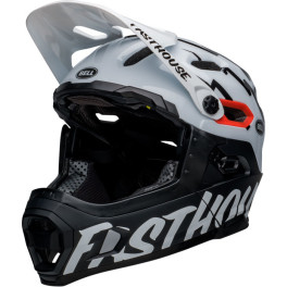 Bell Super DH M/G Black White Fasthouse M - Casco Ciclismo